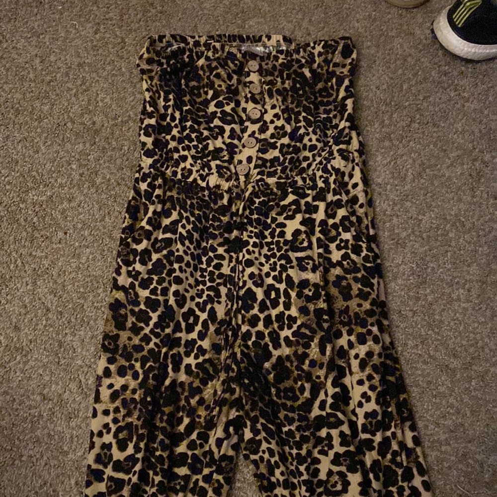 Cheetah print sleeveless body suit